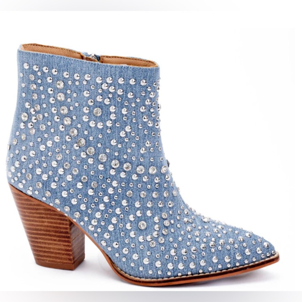 Corkys denim cowboy boots with Silver Accents Rodeo
